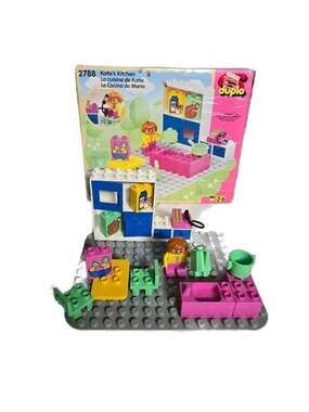 Vintage LEGO Duplo 2788 Katie's Kitchen Vintage 1994 Set, 20 PCS